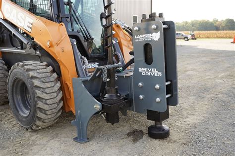 skid steer fence posts